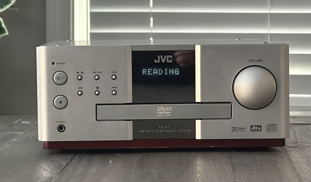 JVC CA-EXA1 DVD Receiver Silver Vintage *Please Read