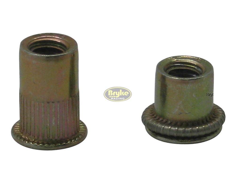 Threaded Insert Nuts 1/4"-20 LONG, 20 pack Fastener Racing Fasteners IMCA USRA