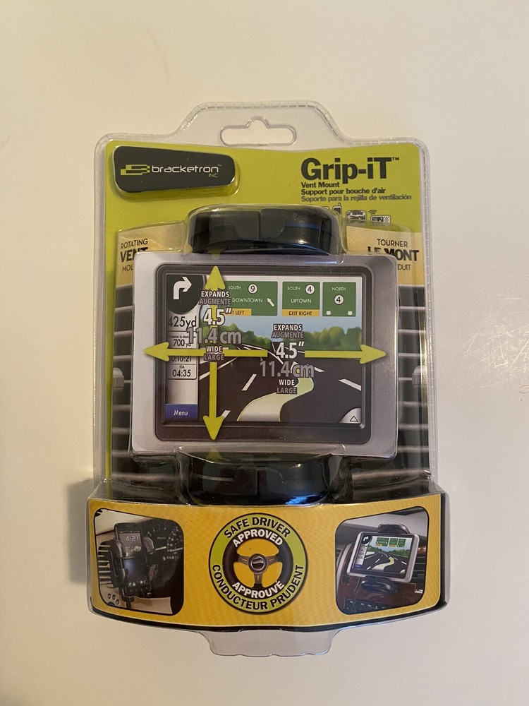 Bracketron PHV-202-BL Mobile Grip-iT Device Holder with Rotating Vent Mount