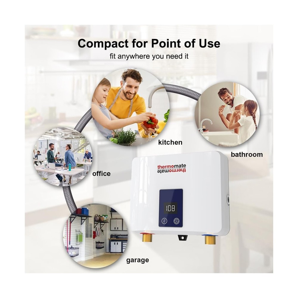 Tankless Water Heater Electric 120V 3500W On Demand Instant Hot Kitchen Sink ETL