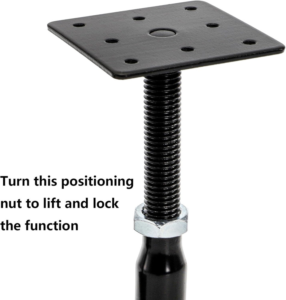 4 Pack Floor Jack Posts Adjustable 4-7” Heavy Duty Support Jacks Joist Deck