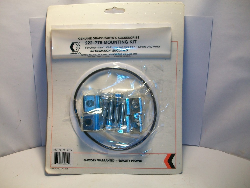 Graco 222-776 Genuine Mounting  kit  U.S.A.  NOS