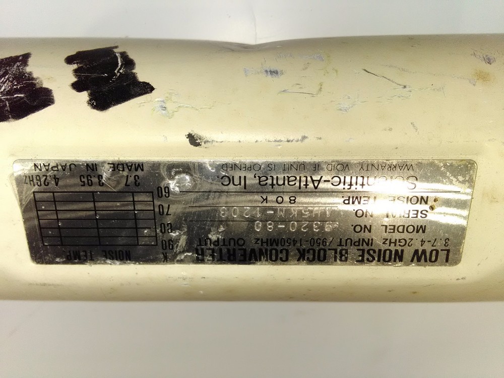 SCIENTIFIC ATLANTIC LOW NOISE CONVERTER MODEL 9320-80
