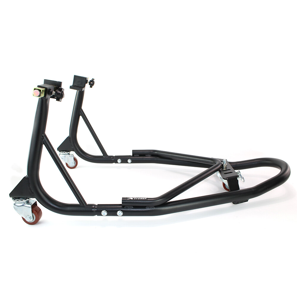 Steel Universal Motorcycle Mobile Lift Frame Bracket Support Stand Black