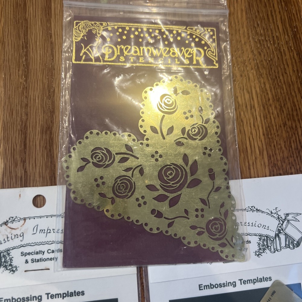 Dry embossing stencils Dreamweaver/Lasting Impression/American Tradition + Misc