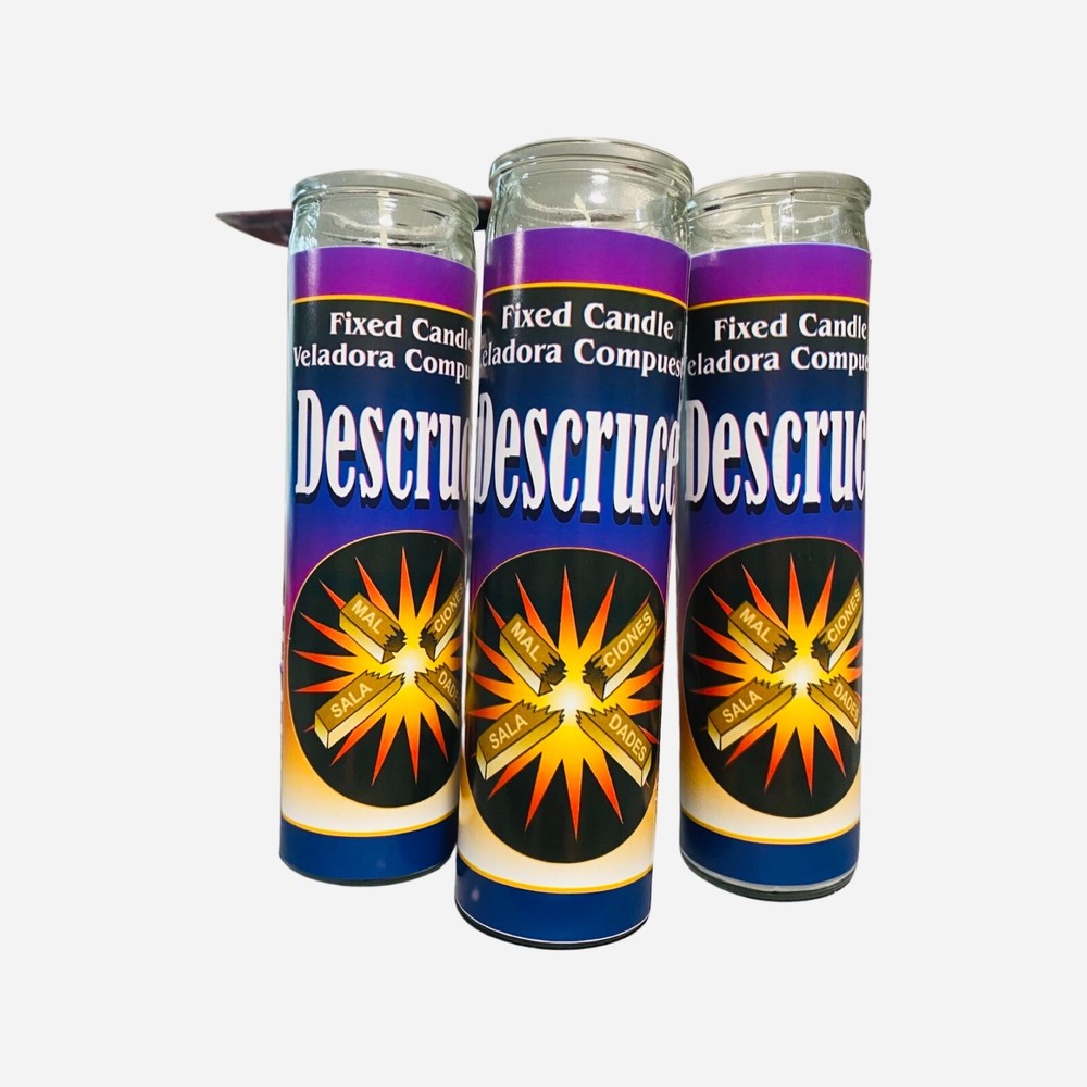 12x Set, DESCRUCE Veladora Preparada, UNCROSSING Fixed Candle.