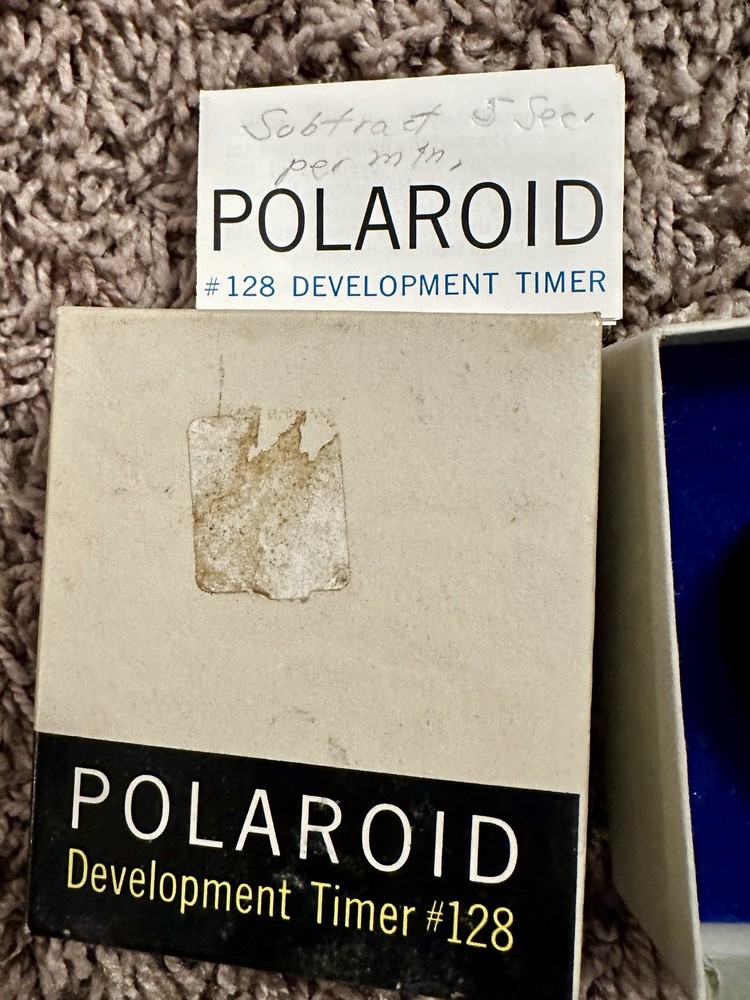 Polaroid Original Genuine Vintage Development Timer Model 128 In Box