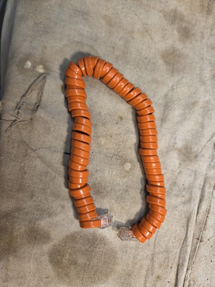 Orange Telephone Handset