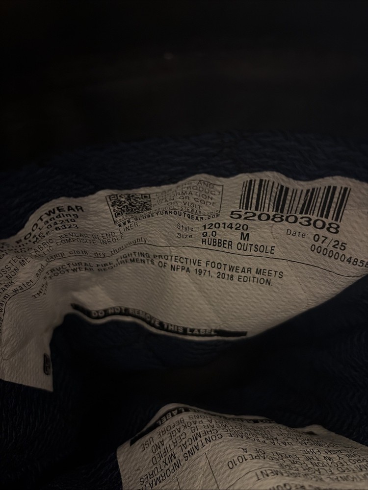 Globe Men's Supreme 14" Structural Fire Boot Pull-on Leather Comfort Work Safety