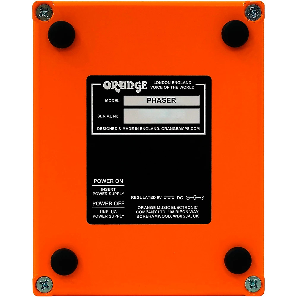 Orange Amplifiers Phaser Effects Pedal Orange