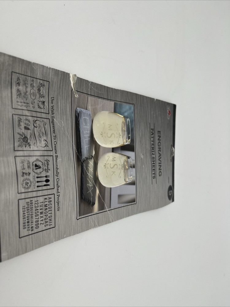 Plaid Engraving Pattern Sheets 5pc