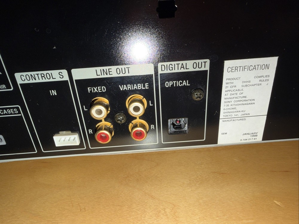 Sony 5 Disc Exchange System. Model CDP-CA9ES. Tested. Working. With Remote!