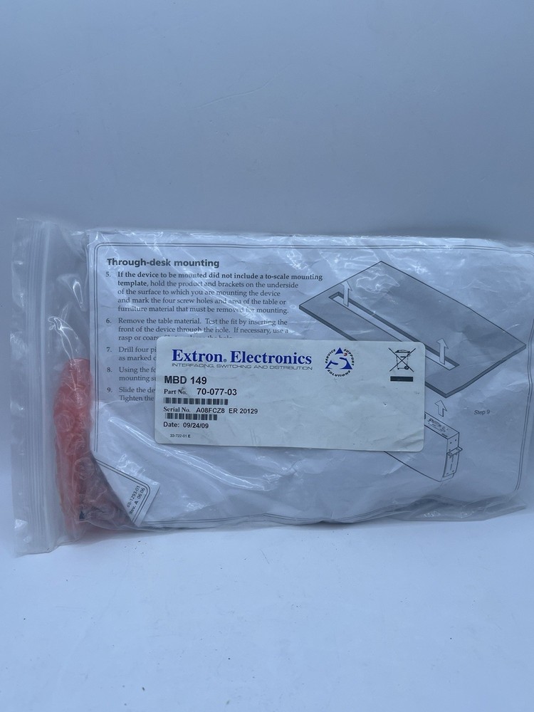 Extron MBD 149 Mounting Kit, Part No. 70-077-03