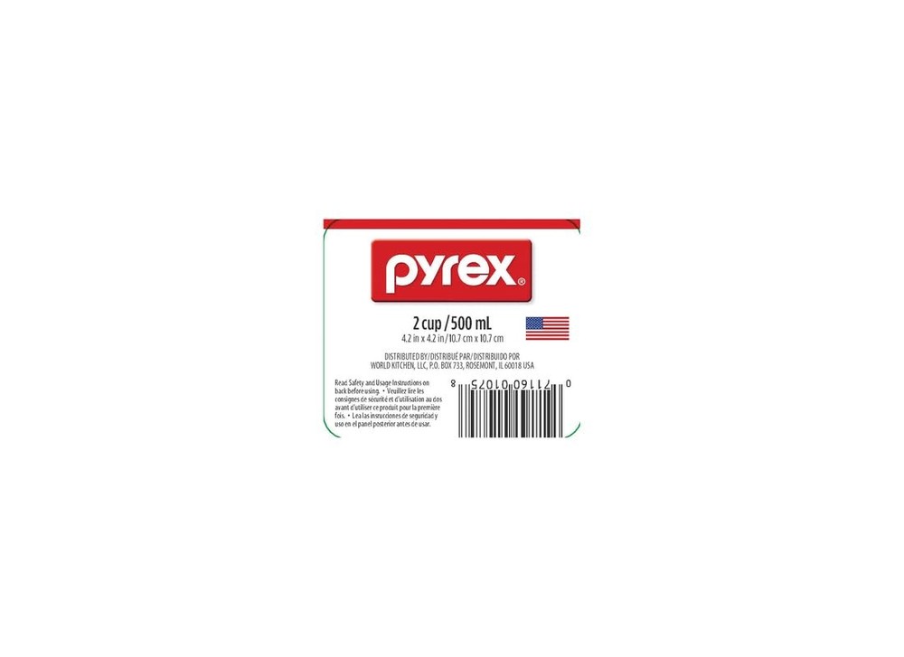 Prepware 6001075 Measuring Cup Red Graphics Clear