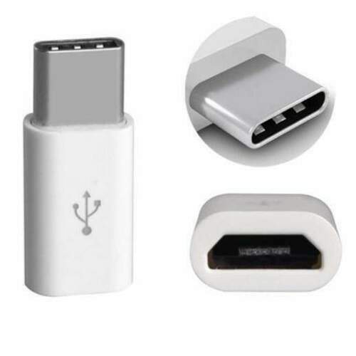 2 Pack Micro USB to Type C Adapter Converter Micro-B to USB-C Connector USA