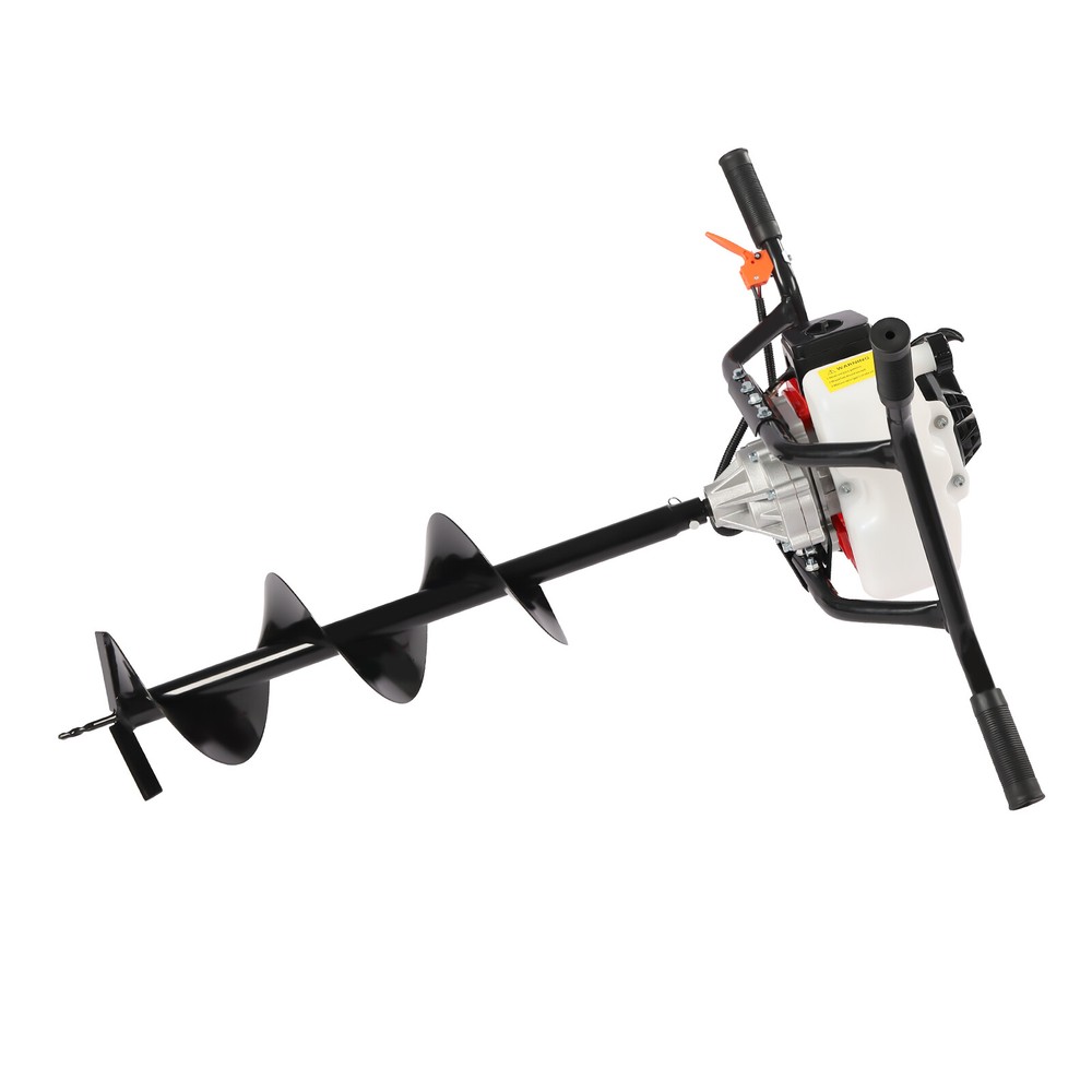 Two Men 2 Stroke 3HP Gas Power Post Hole Digger Engine with 8-inch Auger