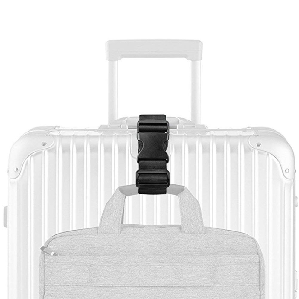 2 Pack Heavy Duty Adjustable Travel Suitcase Connector Belt, Baggage Attachment