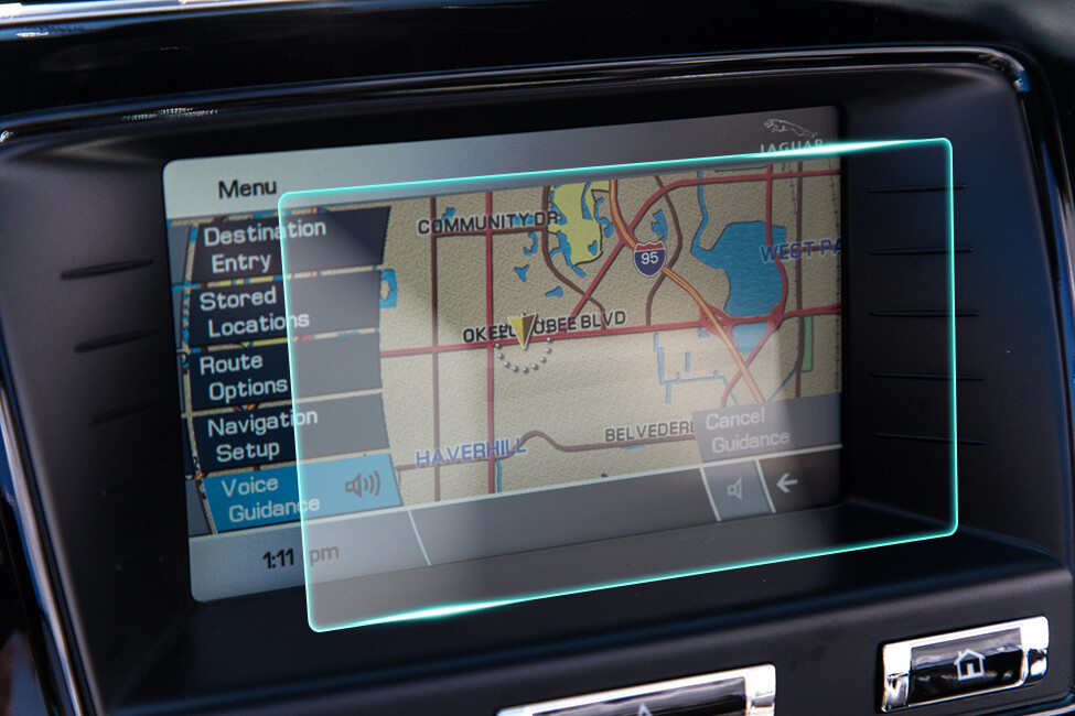 Crystal Clear Screen Protector for 2014 Jaguar XK Vehicle Navigation