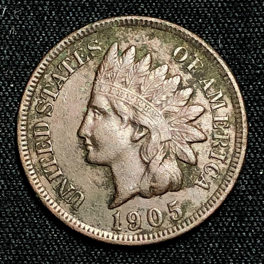 1905 Indian Head Cent Philadelphia Mint Extremely Fine Condition