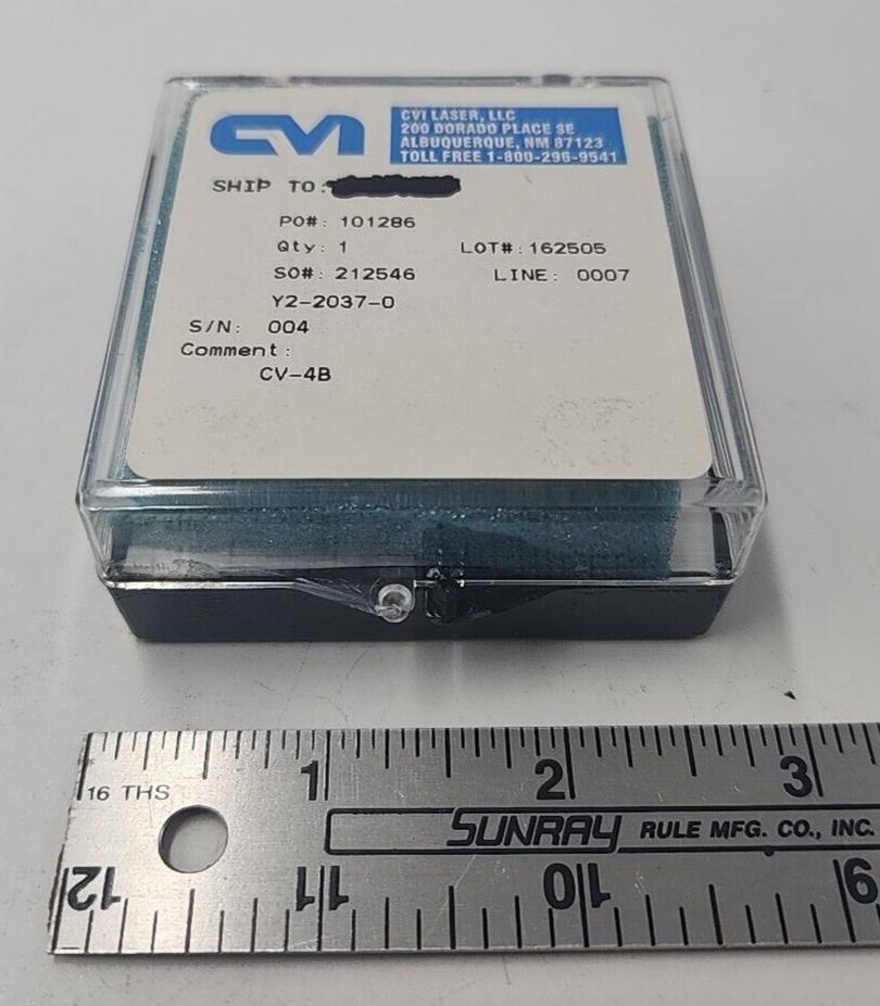 CVI Laser Optics Lens Y2-2037-0
