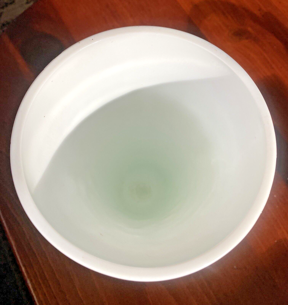 Faux Milk Glass 10" Grape Pattern Vase