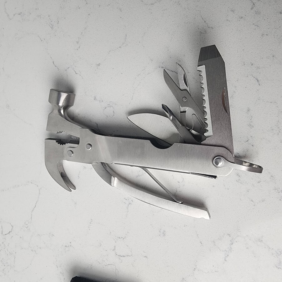 Multi Tool With Hammer, 5.5" long x 2.75" Wide @ hammer head