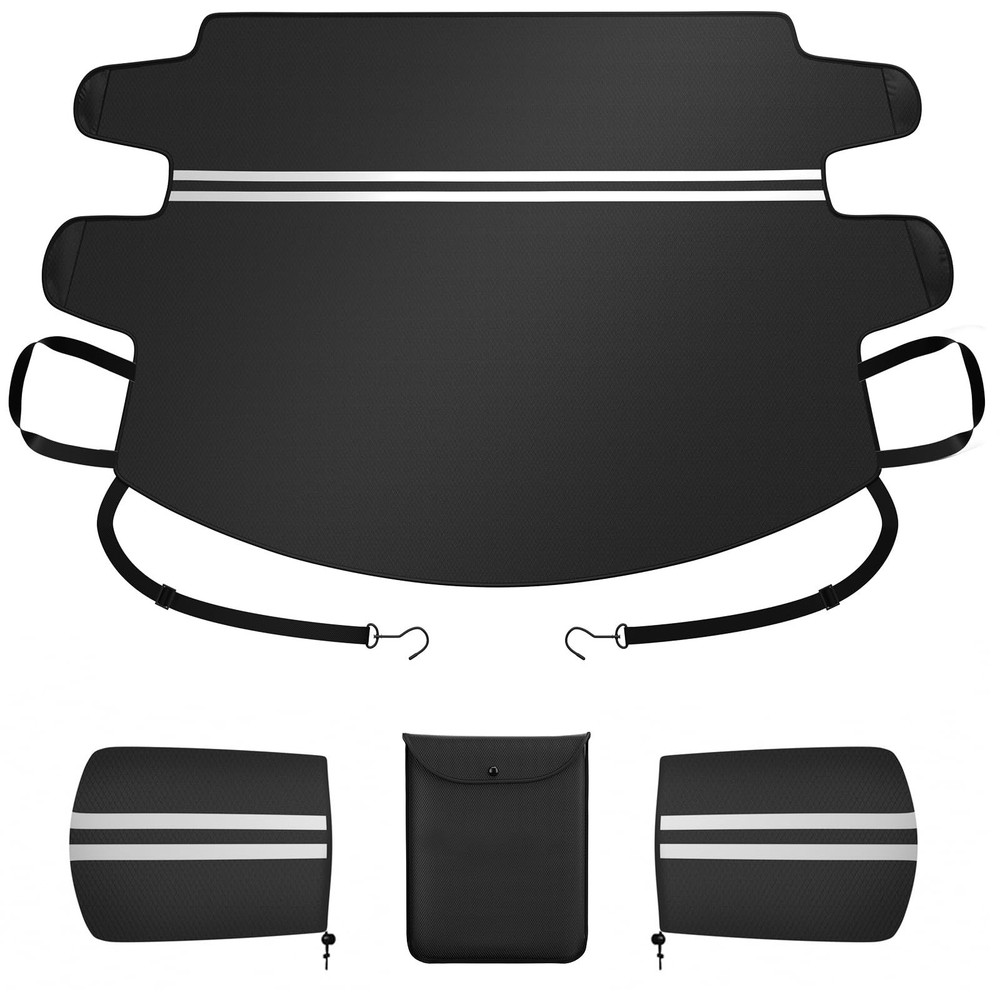 Snow Cover for Car Windshield - Dual Security Panels|Multi-Layer Car Snow Cov...