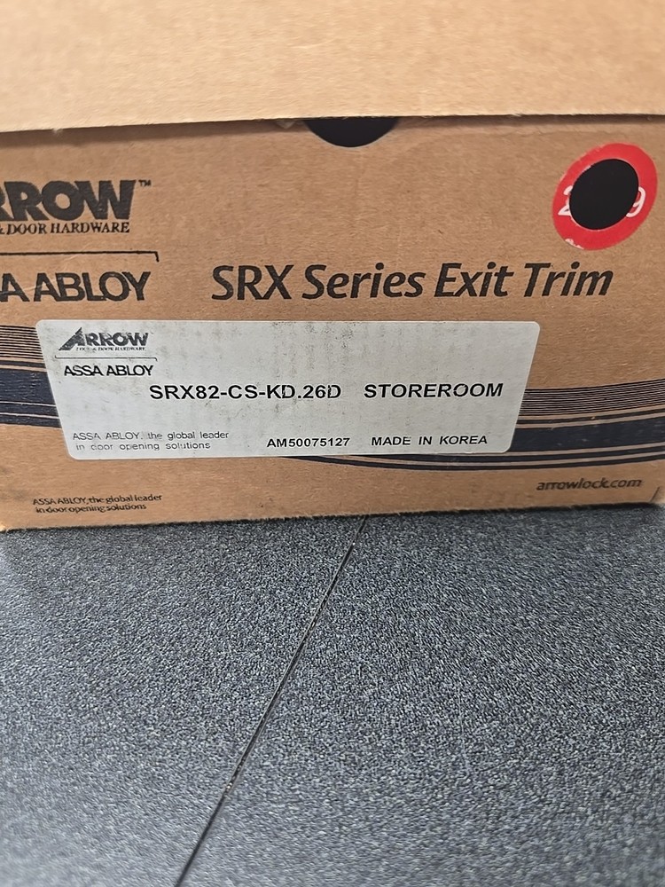 Arrow SRX82-CS-KD26D Storeroom Function Exit Trim – Strick CKW- New,
