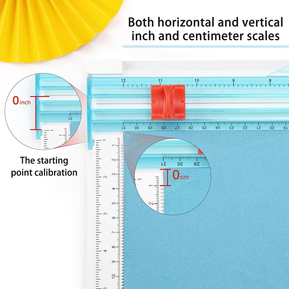 12 x 12inch Trimmer Cutter Score Board, Scoring Tool with Folding, for Making...