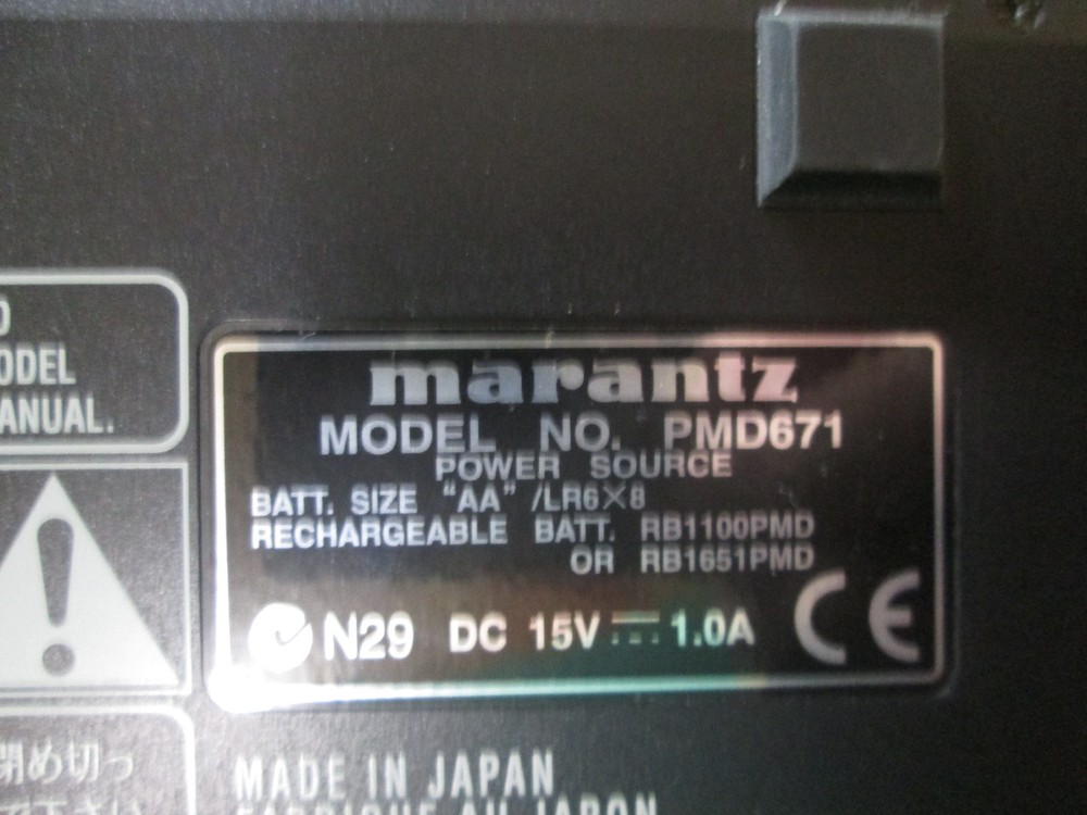 Rare Marantz PMD671 Solid State Recorder PMD 671 96Khz/24Bits