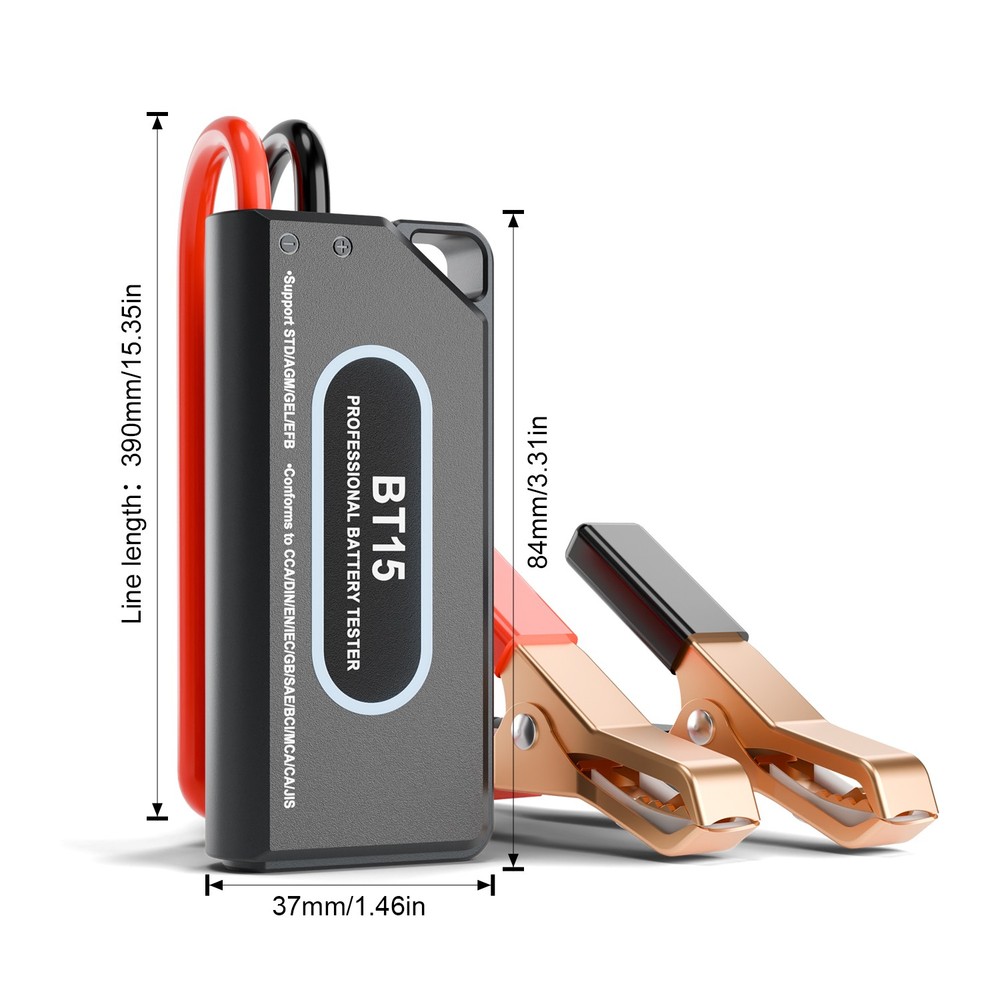 2026 BT15 Car Battery Tester 12V Load Tester Charging System Analyzer