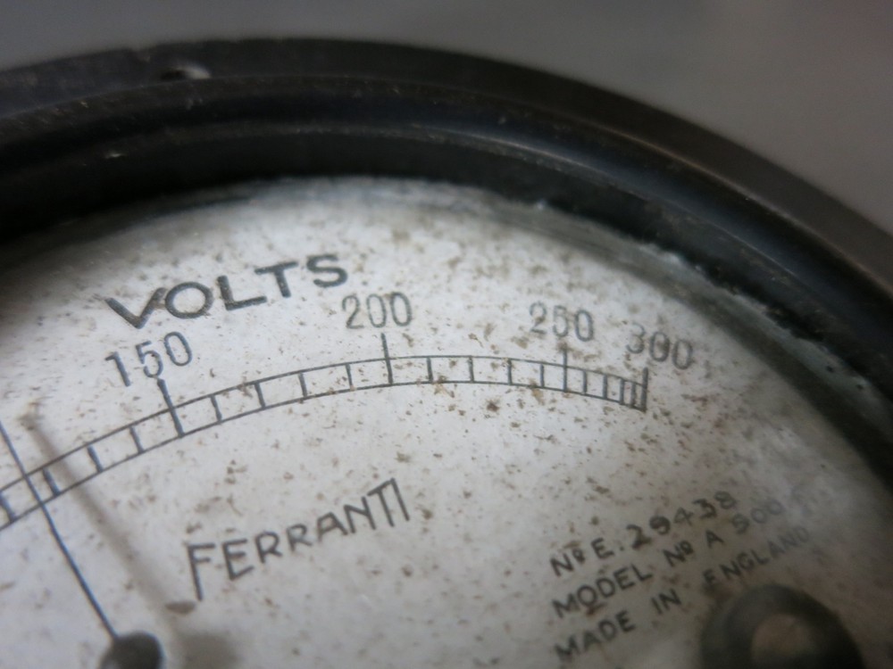 Vintage Ferranti Volt meter 1950