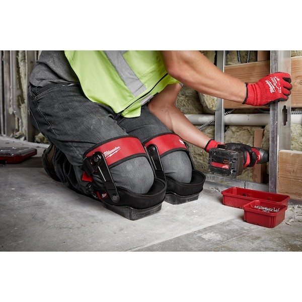 Milwaukee Tool 48-73-6030 Performance Knee Pad, Hard Shell, Plastic Pad, Fabric
