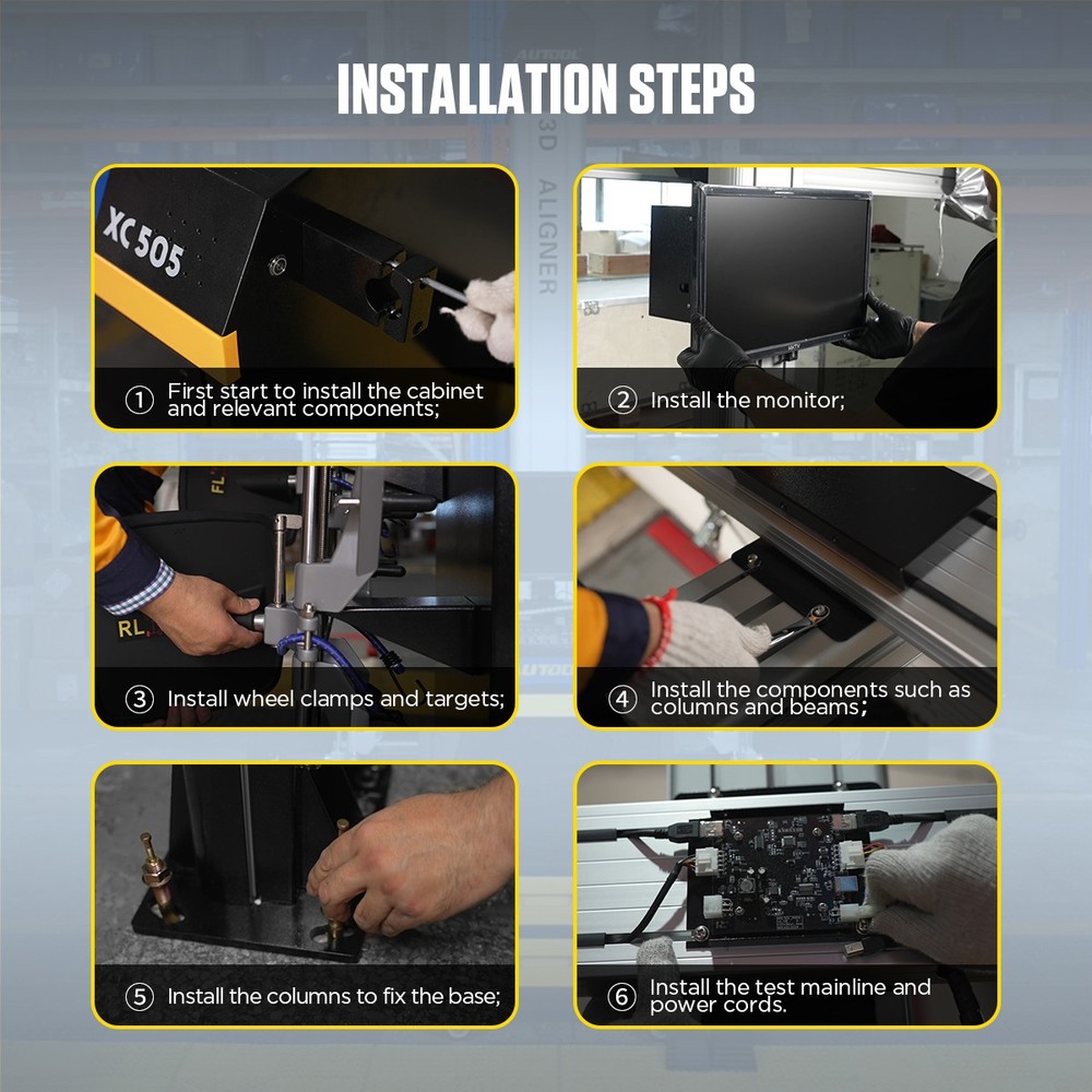 3D Wheel Alignment Machine Fully Automatic Aligning System Aligner Voice Guidanc