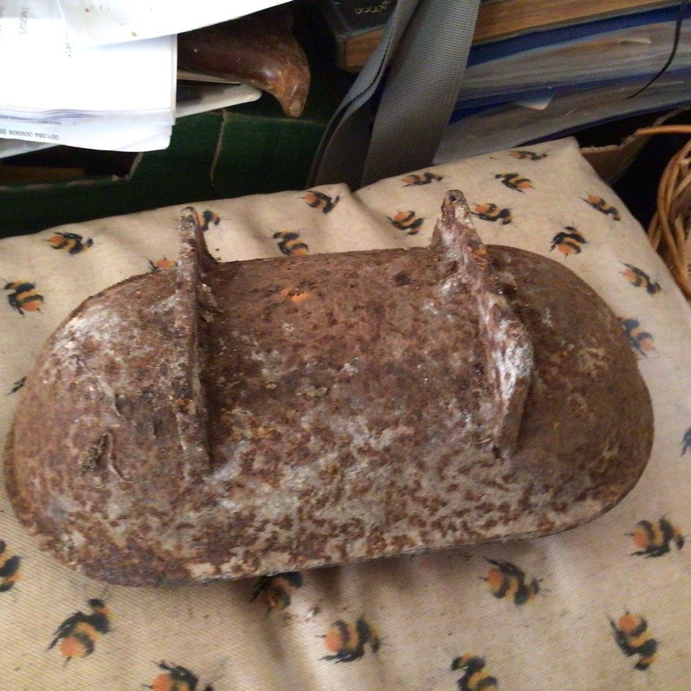 Antique Cast Iron Animal Feeder Trough Planter Small