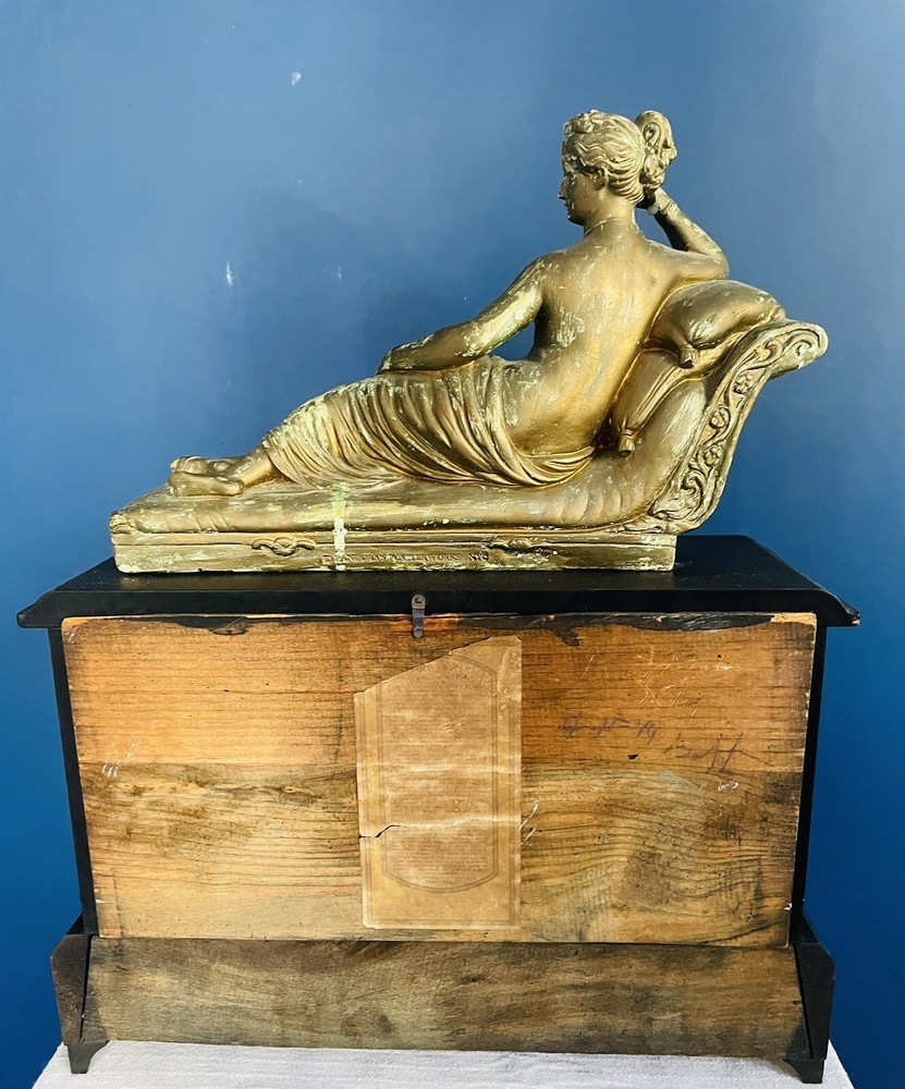 Ingraham Neoclassical Mantel Clock Antique