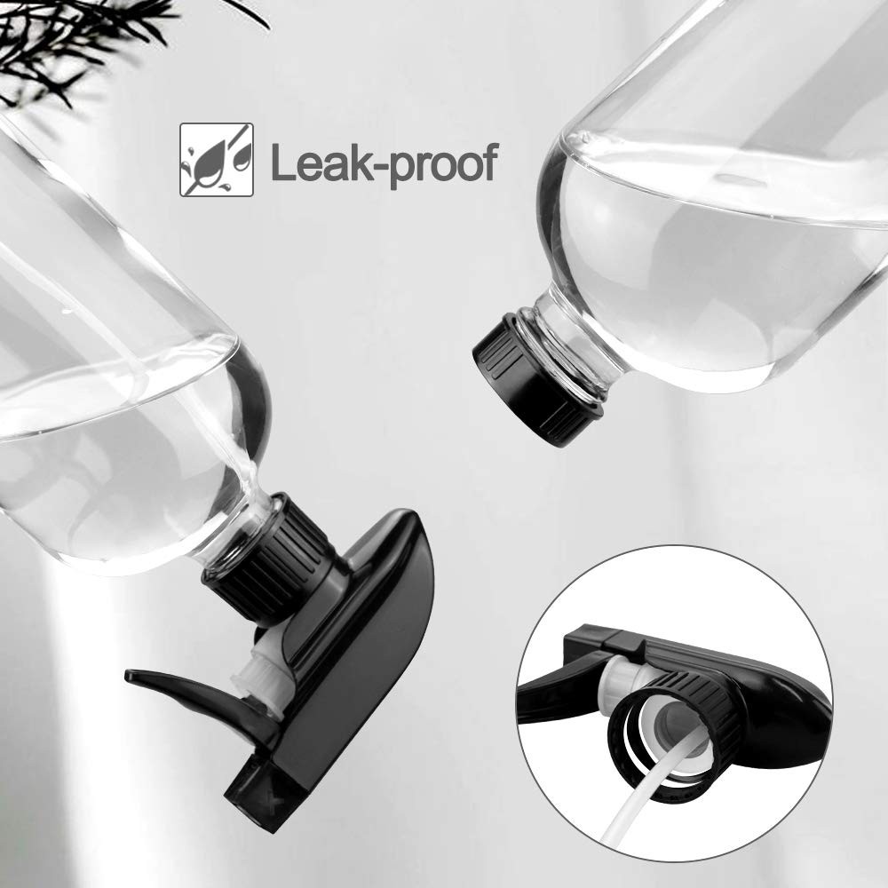16oz Empty Glass Spray Bottle Refillable Container for Cleaning Solutions