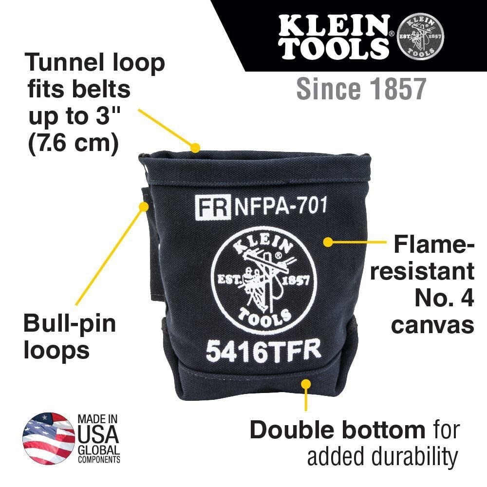 Klein Tools Flame-Resistant Canvas Bolt Bag