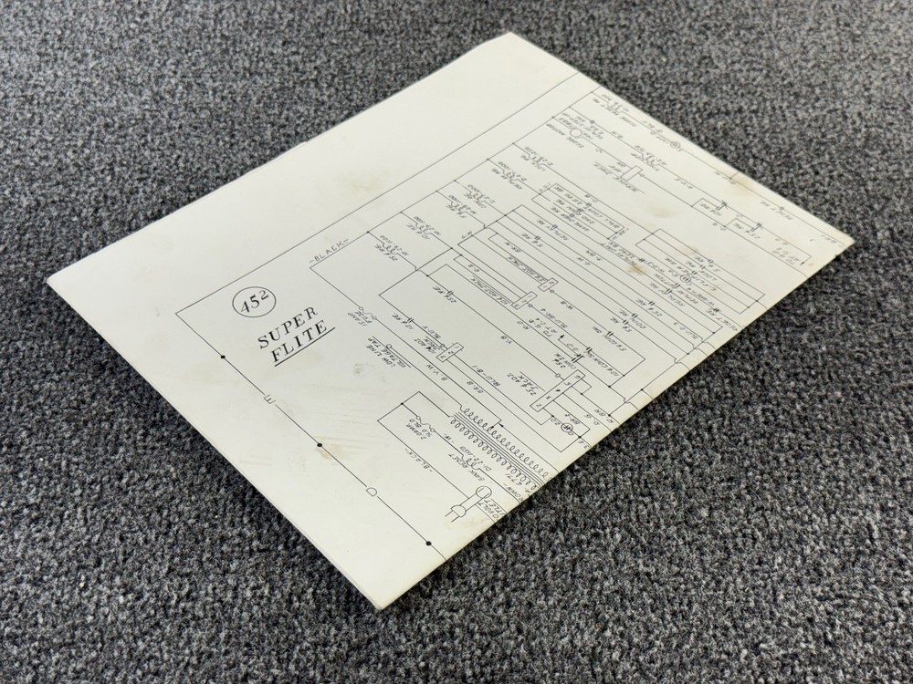 Williams Super Flight Pinball Machine Game Manual Schematics ORIGINAL