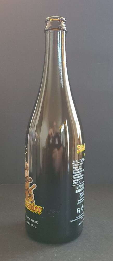 Empty Bier du Buocanier 750mL Bottle with Painted Graphics