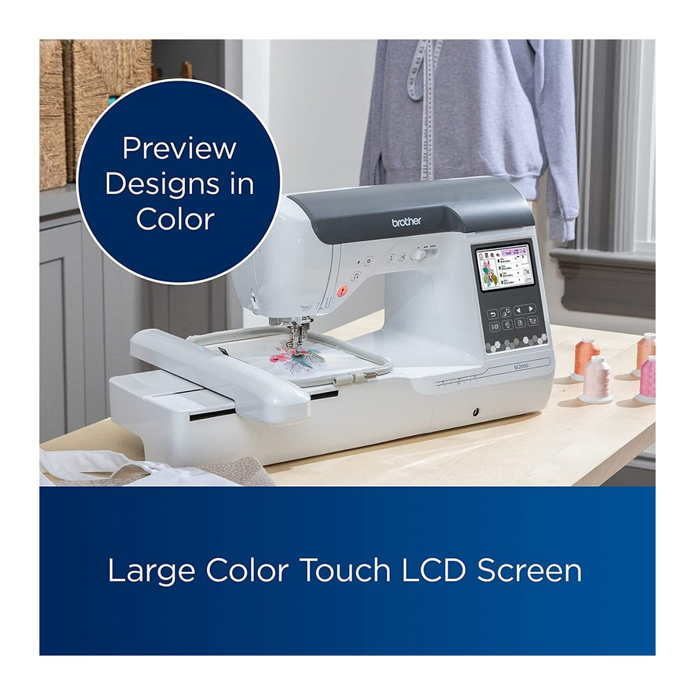 Brother SE2000 Computerized Sewing and Embroidery Machine with LCD Display