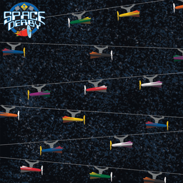 Boy Scouting,  Space Derby, scrapbook paper RLS108