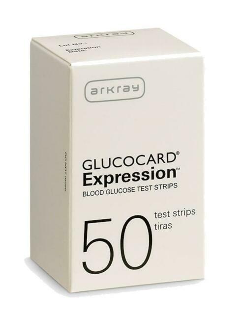 ARKRAY Glucocard Expression Glucose Blood Test Strips - 50 Count