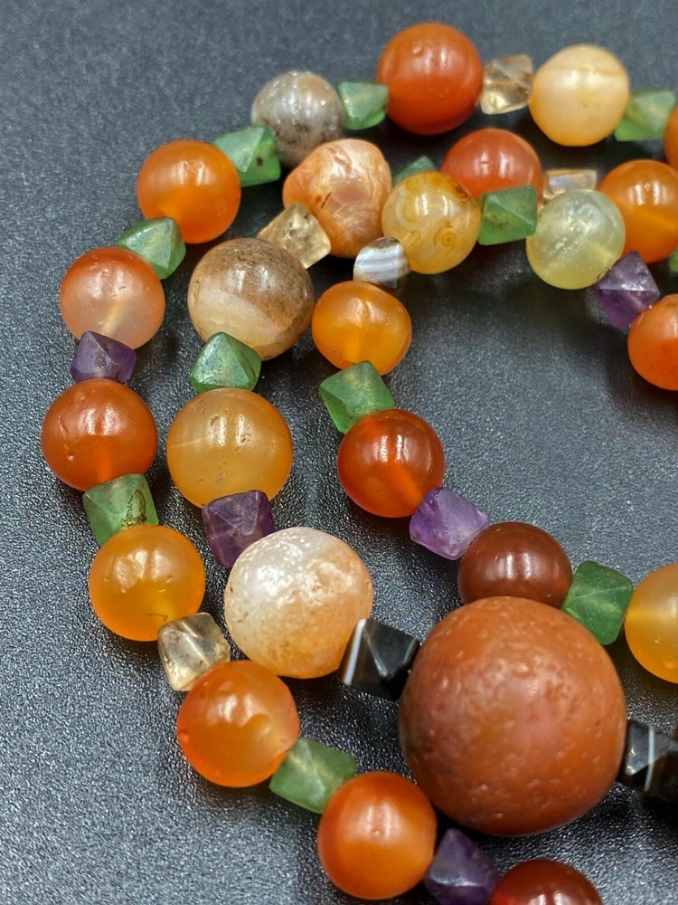Old Ancient Antique Indo Greco Bactrian Old Beads Necklace
