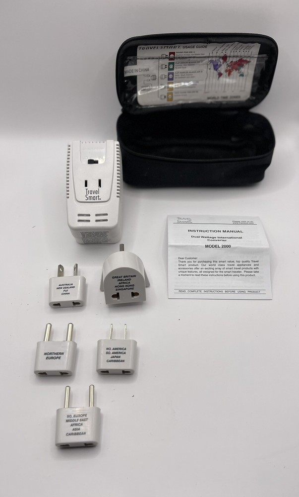 Travel Smart Outlet Converter Set With Case