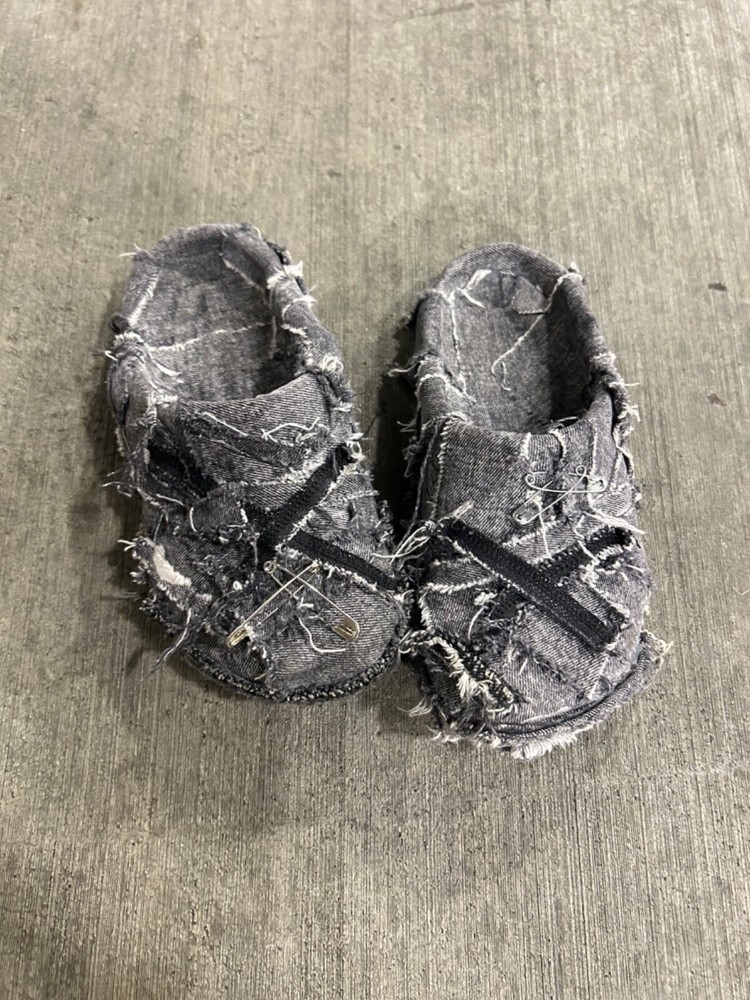 denim crocs