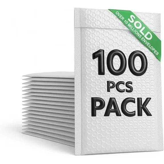 Large Bubble Mailers 6x9-100 Pack Padded Envelopes with Self Seal