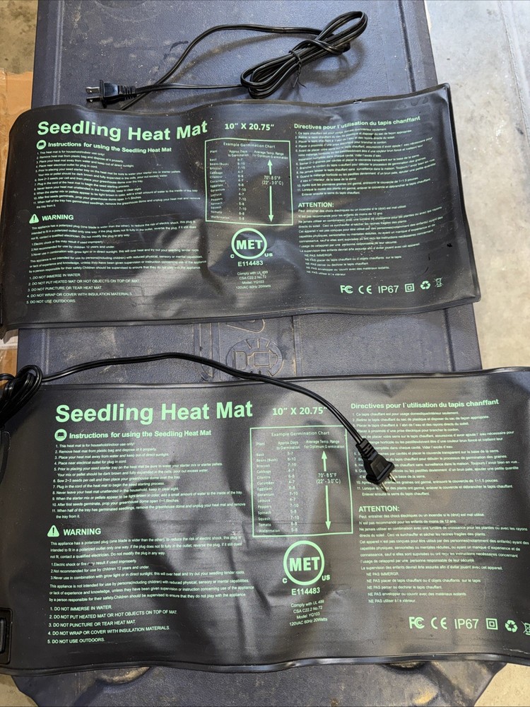 MET Seedfactor Seedling Heat Mat Hydroponic Heating Pad Home Garden Seed Starter