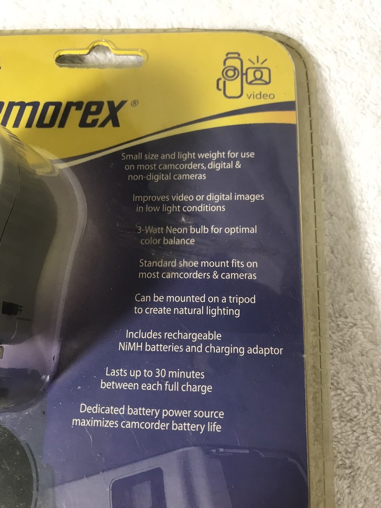 Memorex Digital Camera & Camcorder Light MX-CAVL 3 Watt Bulb
