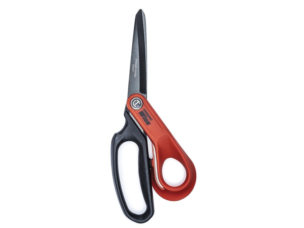 XL Handle Titanium Coated Multi Scissors Serrated Blades Right Hand Use